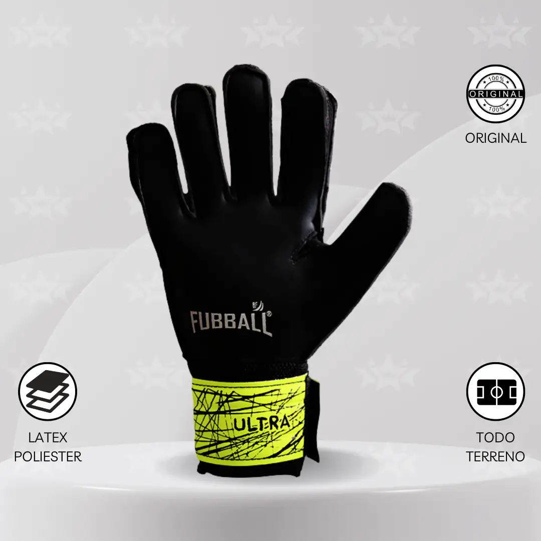 Guantes De Arquero Fubball – Diseño ULTRA Amarillo - Imagen 3
